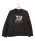 Y-3（ワイスリー）の古着「STACKED LOGO CREW SWEATER」｜ブラック