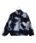 SUPREME（シュプリーム）の古着「Bleached Denim Print Fleece jacket」｜ネイビー