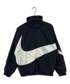 NIKEナイキ）の古着「Big Swoosh Woven Statement Jacket(ビッグ スウッシュ ウーブン ステートメント ジャケット)」｜ブラック