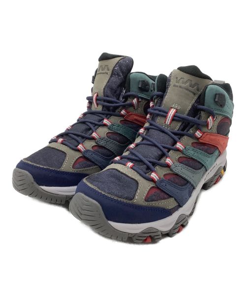 MERRELL（メレル）MERRELL (メレル) WHITE MOUNTAINEERING (ホワイトマウンテ二アニング) トレッキングシューズ グリーン×レッド サイズ:26の古着・服飾アイテム