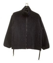 LIDnM（リドム）の古着「SHAGGY MOHAIR ZIP BLOUSON」｜ブラック