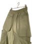 中古・古着 beautiful people (ビューティフルピープル) linen cotton satin bow silhouette pants オリーブ サイズ:42 未使用品：23000円