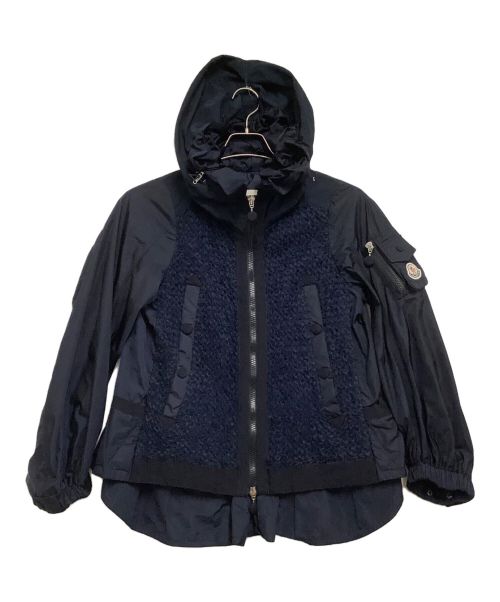 MONCLER（モンクレール）MONCLER (モンクレール) ナイロンジップブルゾン ネイビー サイズ:1の古着・服飾アイテム