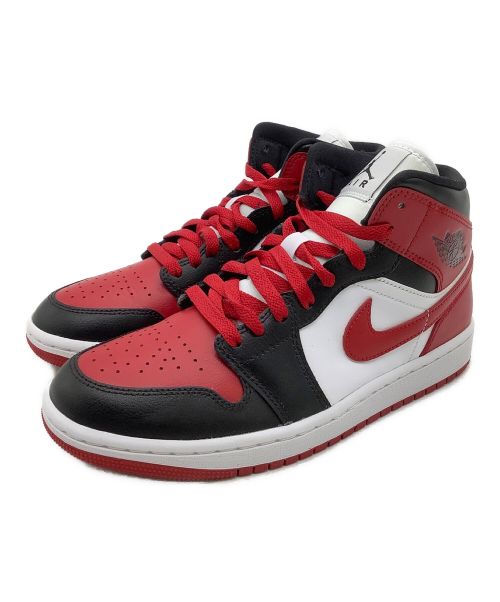 NIKE（ナイキ）NIKE (ナイキ) ミッドカットスニーカー 	AIR JORDAN1 ブラック×レッド サイズ:24.5の古着・服飾アイテム