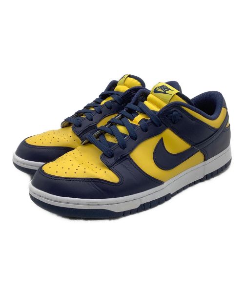 NIKE（ナイキ）NIKE (ナイキ) DUNK LOW RETRO MICHIGAN  イエロー×ネイビー サイズ:27.5の古着・服飾アイテム