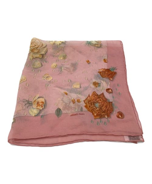 HERMES（エルメス）HERMES (エルメス) シアースカーフ カレ40 ピンクの古着・服飾アイテム