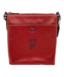 COACH×DISNEY（コーチ×ディズニー）の古着「ショルダーバッグ クロスボディ ミニーマウス」｜レッド