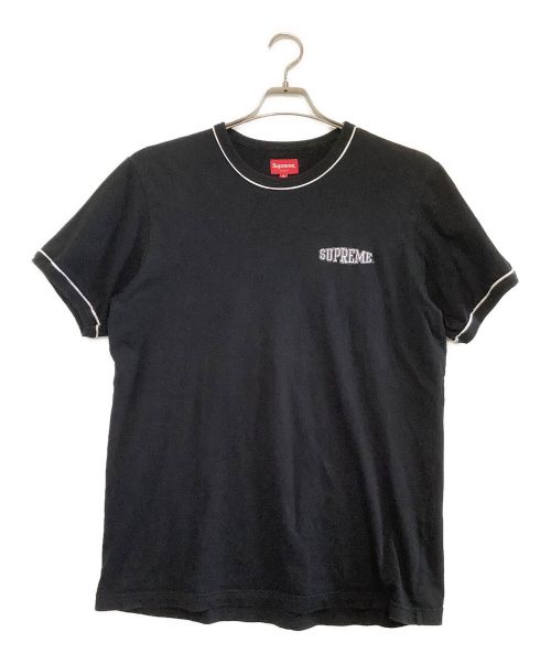 SUPREME（シュプリーム）SUPREME (シュプリーム) Piping Ringer Tee 18SS ブラック サイズ:Mの古着・服飾アイテム