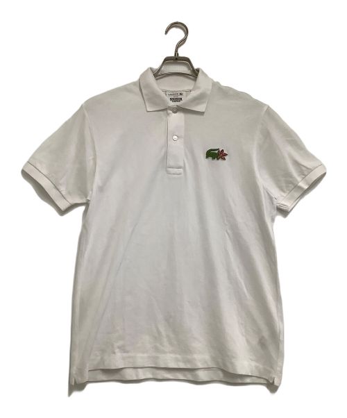 LACOSTE（ラコステ）LACOSTE (ラコステ) ポロシャツ　STRANGER THINGS　NETFLIXコラボ ホワイト サイズ:3の古着・服飾アイテム