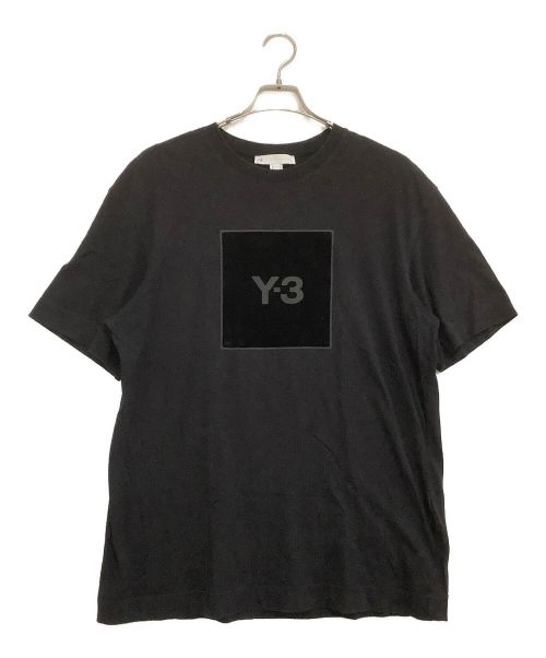 Y-3（ワイスリー）Y-3 (ワイスリー) スクエアラベルロゴ Tシャツ　ヨウジヤマモト ブラック サイズ:Lの古着・服飾アイテム