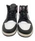 NIKE (ナイキ) ハイカットスニーカー NIKE Air Jordan 1 Mid SE ホワイト×ブラック サイズ:28cm：8000円