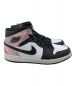 中古・古着 NIKE (ナイキ) ハイカットスニーカー NIKE Air Jordan 1 Mid SE ホワイト×ブラック サイズ:28cm：8000円