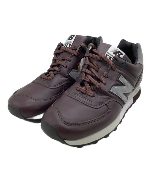 NEW BALANCE（ニューバランス）NEW BALANCE (ニューバランス) レザースニーカー NEW BALANCE 576/英国製 ブラウン サイズ:USA9/UK8 1/2の古着・服飾アイテム