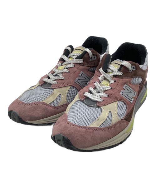 NEW BALANCE（ニューバランス）NEW BALANCE (ニューバランス) ローカットスニーカー NEW BALANCE 991 ピンク×ブラウン サイズ:UK 7の古着・服飾アイテム