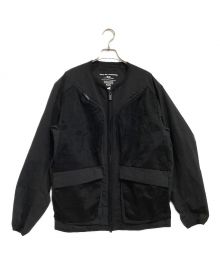 WHITE MOUNTAINEERING（ホワイトマウンテ二アニング）の古着「ブルゾン WHITE MOUNTAINEERING 2024SS POLYESTER TAFFETA NO COLLAR BLOUSON」｜ブラック