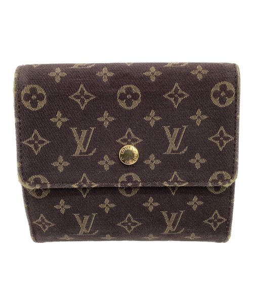 LOUIS VUITTON（ルイ ヴィトン）LOUIS VUITTON (ルイ ヴィトン) 3つ折り財布  モノグラム・ミニ・ラン ブラウンの古着・服飾アイテム