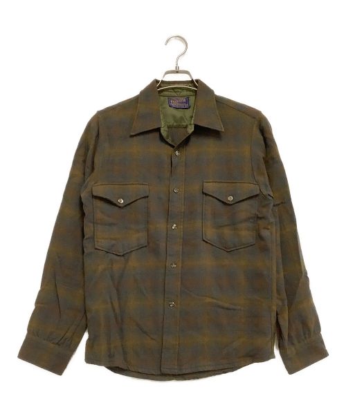 PENDLETON（ペンドルトン）PENDLETON (ペンドルトン) チェックシャツ ブラウン サイズ:15　1/2の古着・服飾アイテム