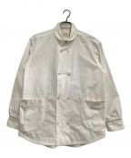 norbitノービット）の古着「シャツジャケット　FRONT DOUBLE SHIRT JACKET」｜ホワイト