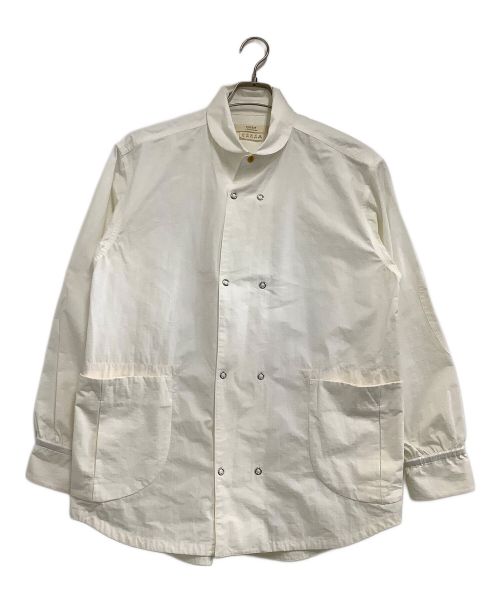 norbit（ノービット）norbit (ノービット) シャツジャケット　FRONT DOUBLE SHIRT JACKET ホワイト サイズ:Lの古着・服飾アイテム