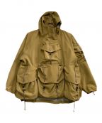 norbitノービット）の古着「ナイロンジャケット BACK PACK HOLDER HOODIE JACKE」｜ベージュ