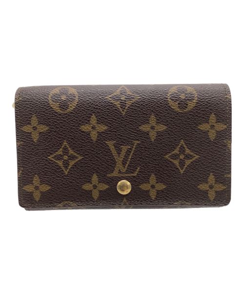 LOUIS VUITTON（ルイ ヴィトン）LOUIS VUITTON (ルイ ヴィトン) 2つ折り財布 モノグラム ポルトモネ・ジップ ブラウンの古着・服飾アイテム