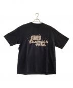 BALENCIAGAバレンシアガ）の古着「Tシャツ Hand Drawn BB Icon Tee」｜ブラック