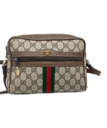 GUCCI（グッチ）の古着「ショルダーバッグ OLD GUCCI」｜ベージュ×ブラウン