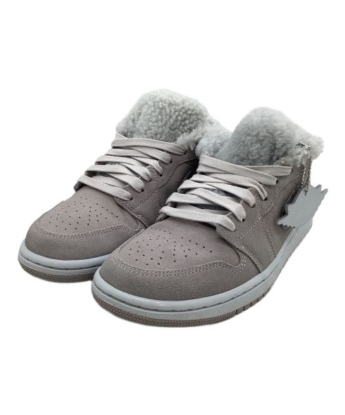 NIKE（ナイキ）NIKE (ナイキ) スニーカー　AIR JORDAN 1 LOW SE SHERPA FLEECE グレー サイズ:24.5の古着・服飾アイテム