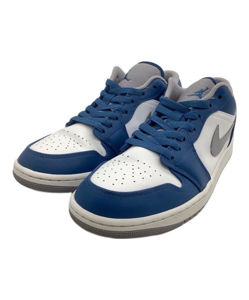 NIKE（ナイキ）NIKE (ナイキ) スニーカー AIR JORDAN 1 LOW ブルー×ホワイト サイズ:28の古着・服飾アイテム