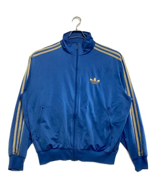 adidas（アディダス）adidas (アディダス) トラックジャケット ブルー×ゴールド サイズ:Lの古着・服飾アイテム