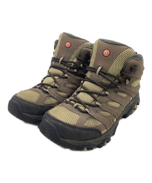 MERRELL（メレル）MERRELL (メレル) トレッキングシューズ MOAB 3 SYNTHETIC MID GORE-TEX ブラウン×ベージュ サイズ:27.5の古着・服飾アイテム