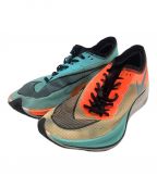 NIKEナイキ）の古着「ランニングシューズ ZOOMX VAPORFLY NEXT% HKNE・箱根駅伝限定カラー」｜ミント×オレンジ