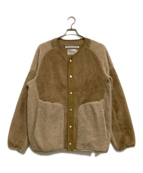 WHITE MOUNTAINEERING（ホワイトマウンテ二アニング）WHITE MOUNTAINEERING (ホワイトマウンテ二アニング) フリースジャケット PATCHWORK FLEECE BLOUSON ベージュ サイズ:2の古着・服飾アイテム