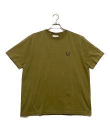 maison kitsune（メゾンキツネ）の古着「Tシャツ　BOLD FOX HEAD PATCH COMFORT TEE SHIRT」｜カーキ