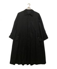 YOHJI YAMAMOTO（ヨウジヤマモト）の古着「ステンカラーコート　imper meable」｜ブラック