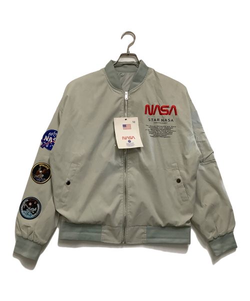 NASA（ナサ）NASA (ナサ) MA-1ジャケット ペールグリーン サイズ:M 未使用品の古着・服飾アイテム