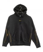 NIKEナイキ）の古着「プルオーバーパーカー　DRAKE NOCTA M NRG AU HOODIE」｜ブラック×イエロー