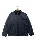 Barbourバブアー）の古着「キルティングジャケット HERRON QUILT JACKET」｜ネイビー