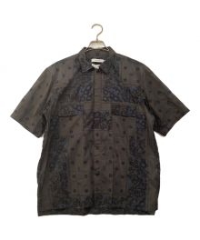 nonnative（ノンネイティブ）の古着「半袖シャツ」｜チャコールグレー×ブルー