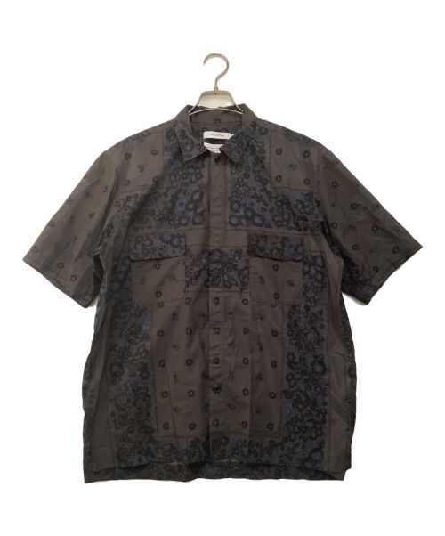 nonnative（ノンネイティブ）nonnative (ノンネイティブ) 半袖シャツ チャコールグレー×ブルー サイズ:3の古着・服飾アイテム