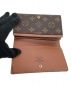 中古・古着 LOUIS VUITTON (ルイ ヴィトン) ポルトホォイユ トレゾール ブラウン：11000円