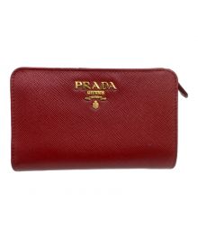 PRADA（プラダ）の古着「2つ折り財布」｜レッド