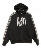 adidas Originals×KORNアディダスオリジナル×コーン）の古着「HOODIE パーカー」｜ブラック