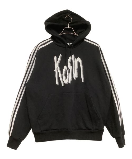 adidas Originals（アディダスオリジナル）adidas Originals (アディダスオリジナル) KORN (コーン) HOODIE パーカー ブラック サイズ:Lの古着・服飾アイテム