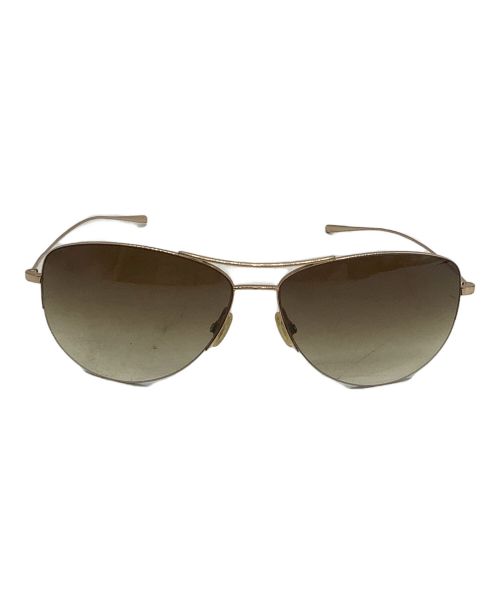 OLIVER PEOPLES（オリバーピープルズ）OLIVER PEOPLES (オリバーピープルズ) サングラス Strummer-P ゴールド×グリーン サイズ:63□14-135の古着・服飾アイテム