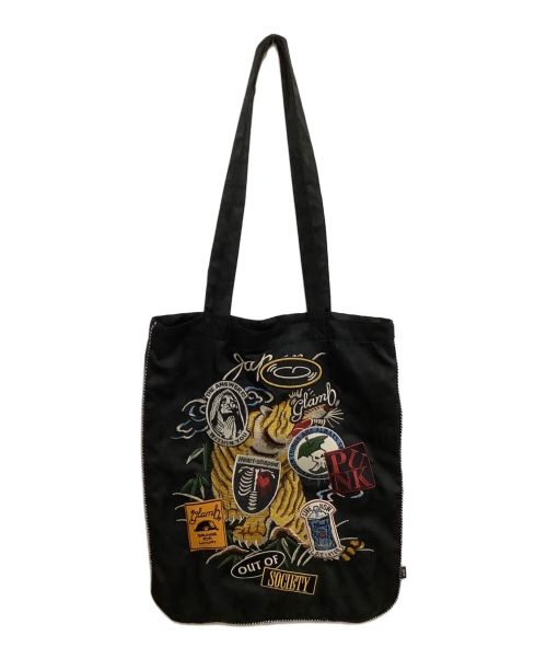 glamb（グラム）glamb (グラム) トートバッグ　Out of Society Bag ブラック×イエローの古着・服飾アイテム