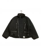 NEIGHBORHOODネイバーフッド）の古着「ライダースジャケット 23AW STANDCOLLAR RIDERS JACKET」｜ブラック