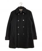 BURBERRY BLACK LABELバーバリーブラックレーベル）の古着「カシミヤ混コート」｜ブラック