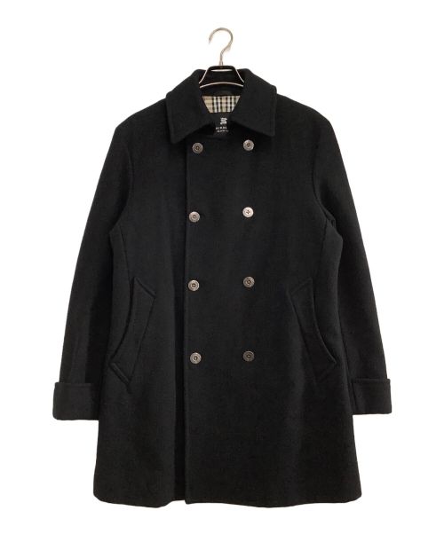 BURBERRY BLACK LABEL（バーバリーブラックレーベル）BURBERRY BLACK LABEL (バーバリーブラックレーベル) カシミヤ混コート ブラック サイズ:Lの古着・服飾アイテム