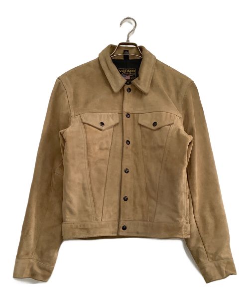 VANSON（バンソン）VANSON (バンソン) レザージャケット ベージュ サイズ:36の古着・服飾アイテム